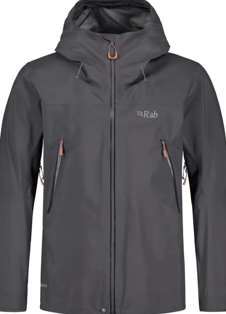 Waterproof Jackets-Rab Mens Kangri GTX Jacket - Graphene