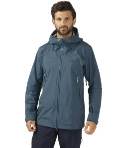 Waterproof Jackets-Rab Mens Kangri Paclite Plus Jacket - Orion Blue
