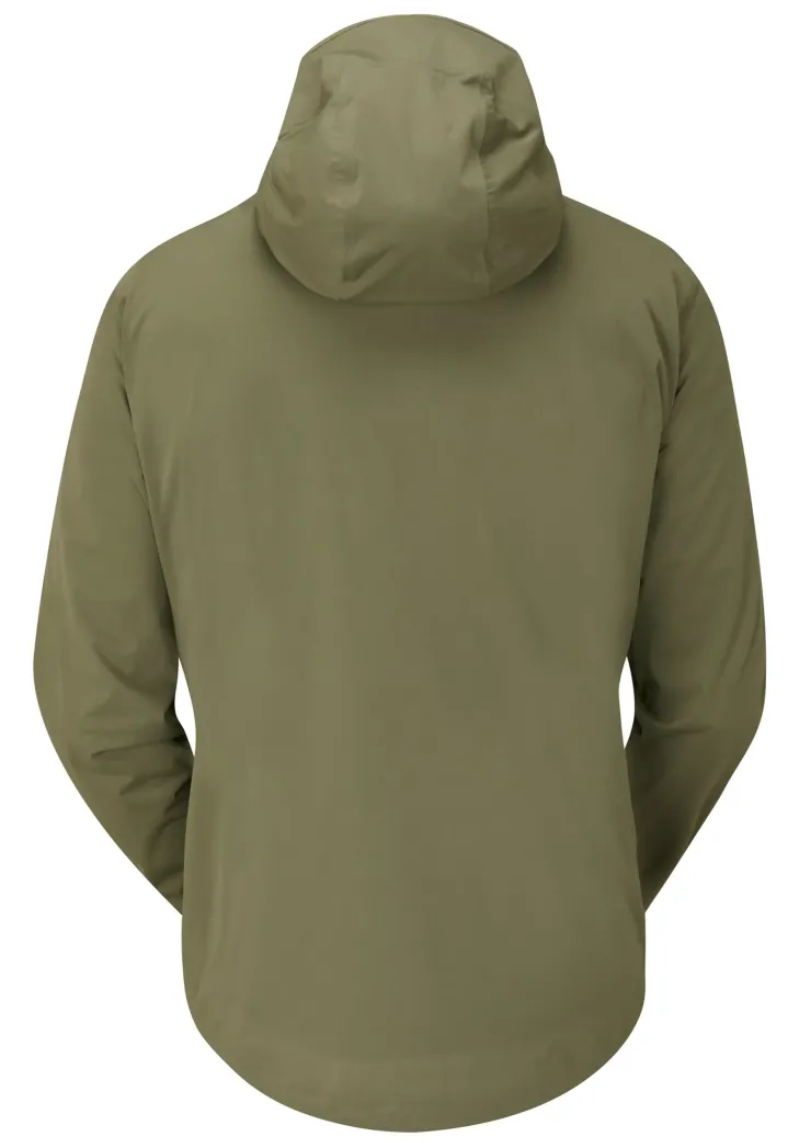 Waterproof Jackets-Rab Mens Kinetic 2.0 Jacket - Light Khaki