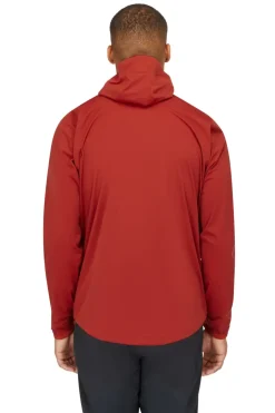 Waterproof Jackets-Rab Mens Kinetic 2.0 Jacket - Tuscan Red