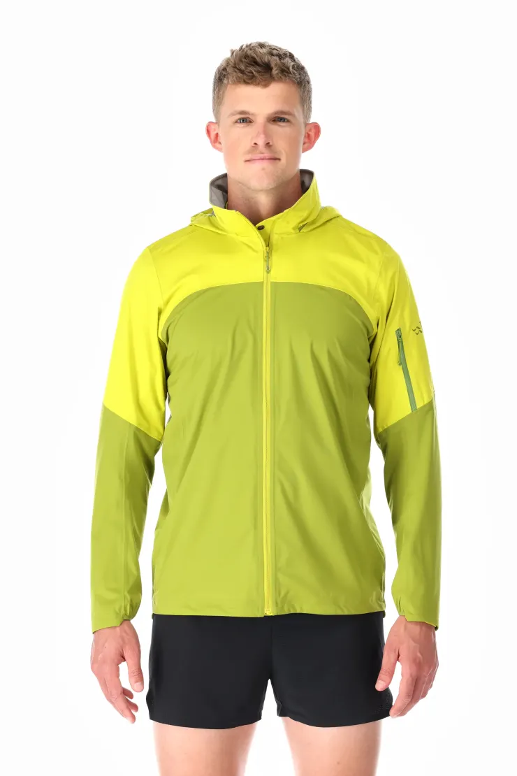 Waterproof Jackets-Rab Mens Kinetic Ultra Jacket - Aspen Green-Zest