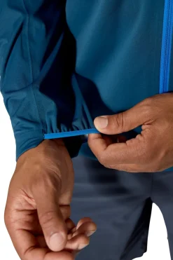 Waterproof Jackets-Rab Mens Kinetic Ultra Jacket - Maya Blue-Tempest Blue