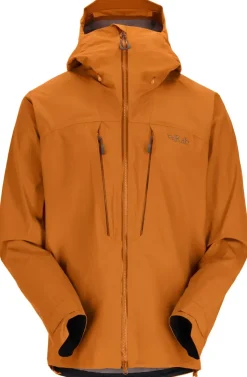 Waterproof Jackets-Rab Mens Latok Alpine GTX Jacket - Marmalade