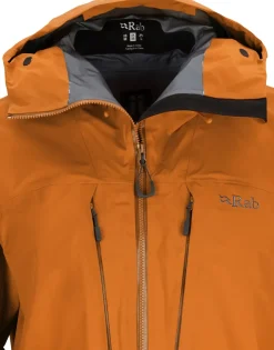 Waterproof Jackets-Rab Mens Latok Alpine GTX Jacket - Marmalade