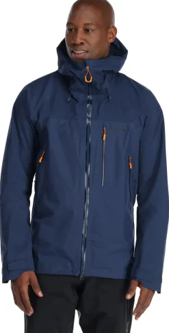 Waterproof Jackets-Rab Mens Latok Mountain GTX Jacket - Deep Ink