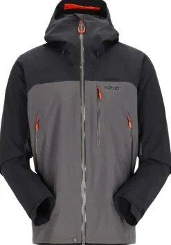 Waterproof Jackets-Rab Mens Latok Mountain GTX Jacket - Black-Graphene