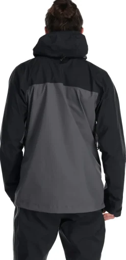 Waterproof Jackets-Rab Mens Latok Mountain GTX Jacket - Black-Graphene