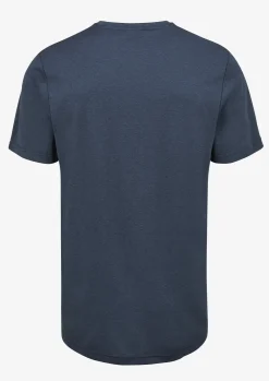 T-Shirts & Baselayers-Rab Mens Mantle Outline Tee - Tempest Blue