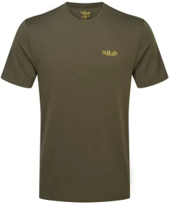 T-Shirts & Baselayers-Rab Mens Mantle Ridge Tee - Army