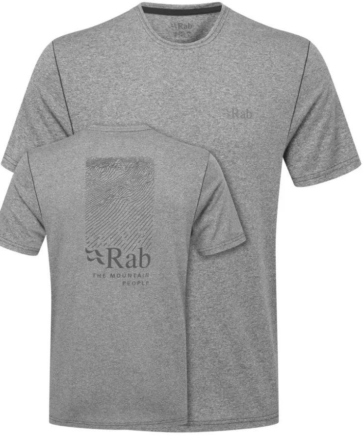 T-Shirts & Baselayers-Rab Mens Mantle Ridge Tee - Beluga
