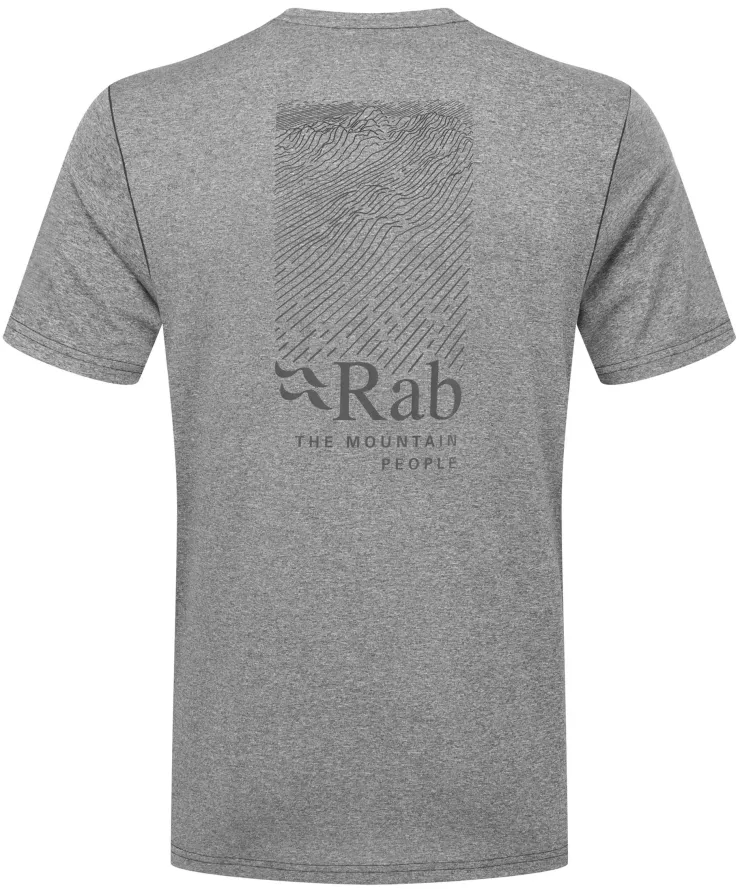 T-Shirts & Baselayers-Rab Mens Mantle Ridge Tee - Beluga