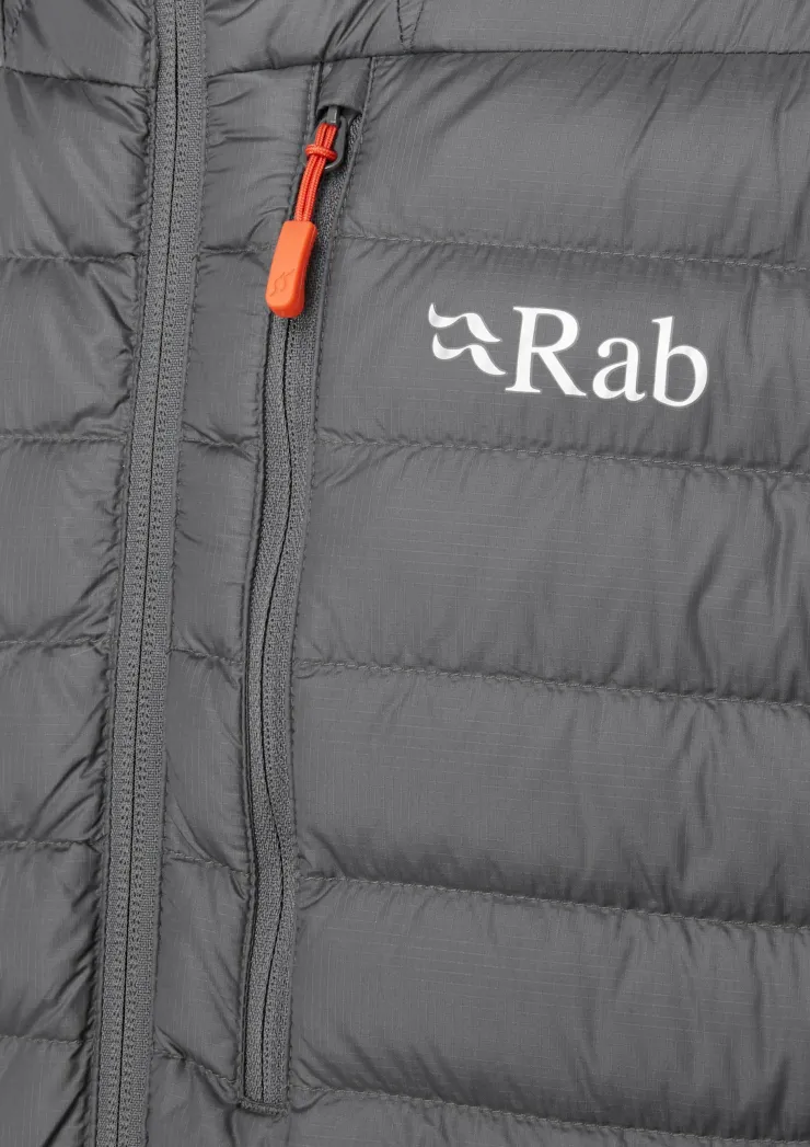Insulated Jackets-Rab Mens Microlight Alpine Jacket - Graphene