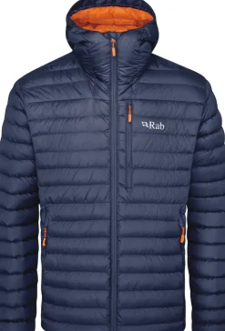Insulated Jackets-Rab Mens Microlight Alpine Jacket - Deep Ink