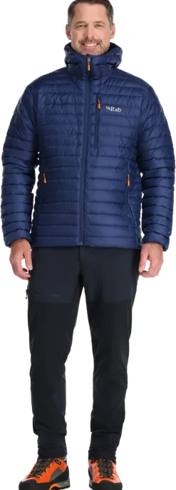 Insulated Jackets-Rab Mens Microlight Alpine Jacket - Deep Ink