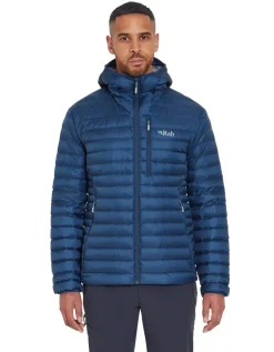 Insulated Jackets-Rab Mens Microlight Alpine Jacket - Tempest Blue