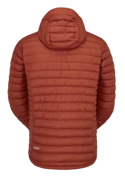 Insulated Jackets-Rab Mens Microlight Alpine Jacket - Tuscan Red