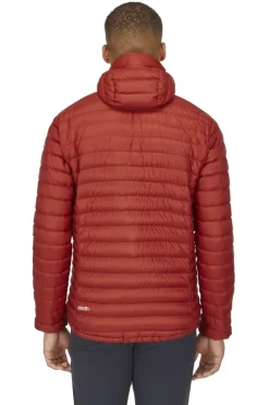 Insulated Jackets-Rab Mens Microlight Alpine Jacket - Tuscan Red
