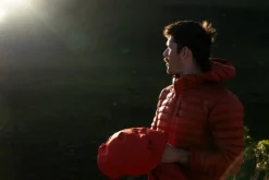 Insulated Jackets-Rab Mens Microlight Alpine Jacket - Tuscan Red