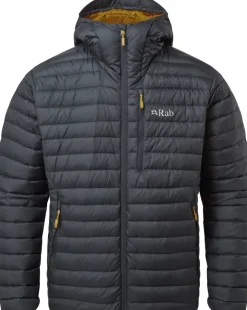 Insulated Jackets-Rab Mens Microlight Alpine Jacket - Beluga