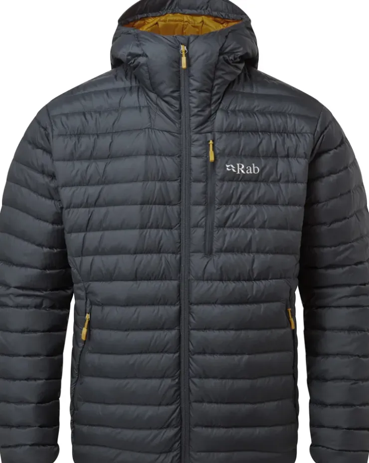 Insulated Jackets-Rab Mens Microlight Alpine Jacket - Beluga