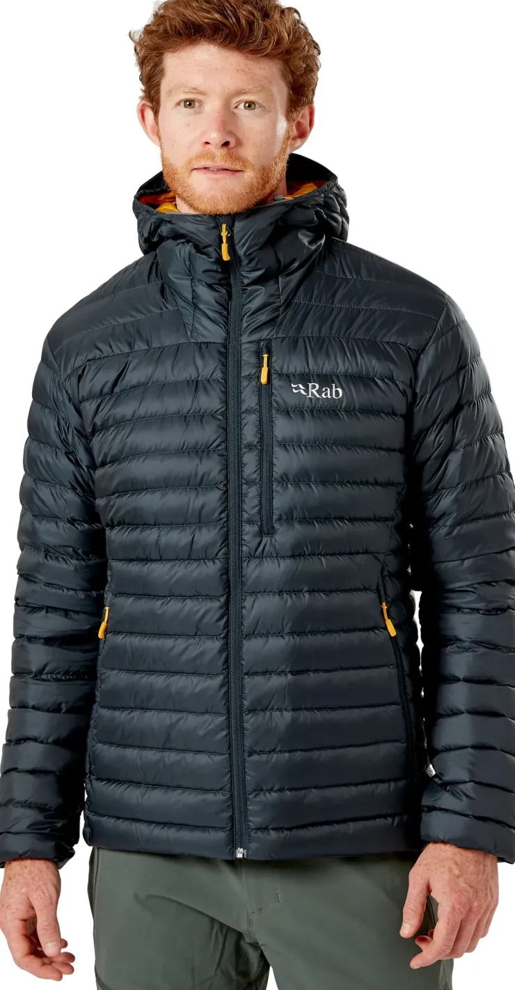 Insulated Jackets-Rab Mens Microlight Alpine Jacket - Beluga