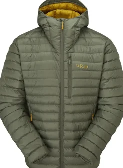 Insulated Jackets-Rab Mens Microlight Alpine Jacket - Light Khaki