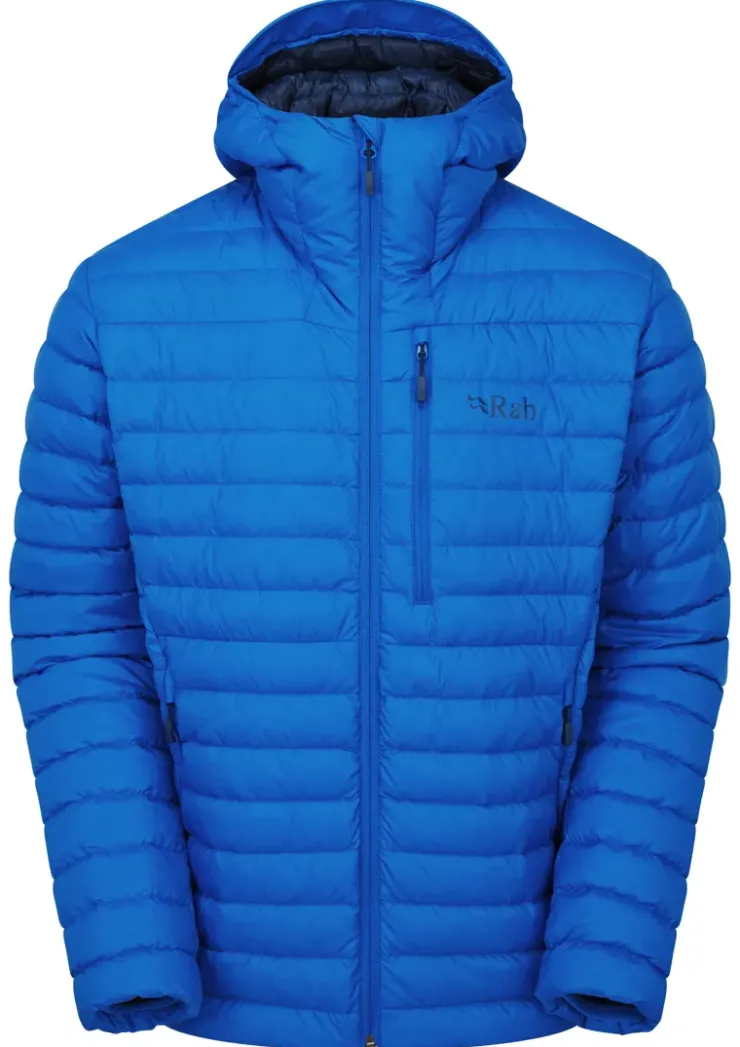 Insulated Jackets-Rab Mens Microlight Alpine Jacket - Maya Blue
