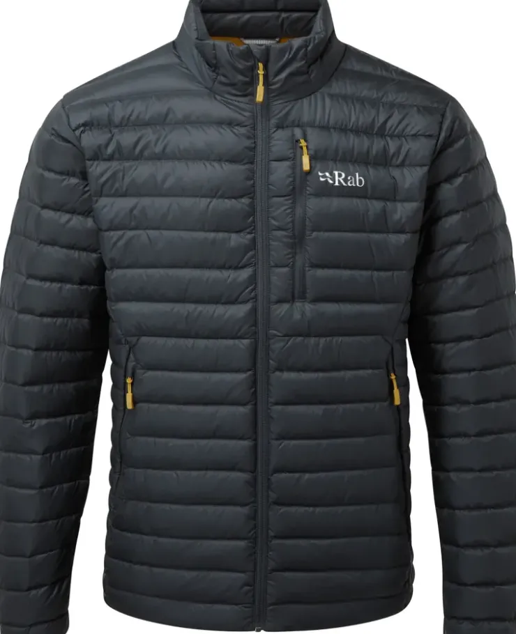 Insulated Jackets-Rab Mens Microlight Jacket - Beluga