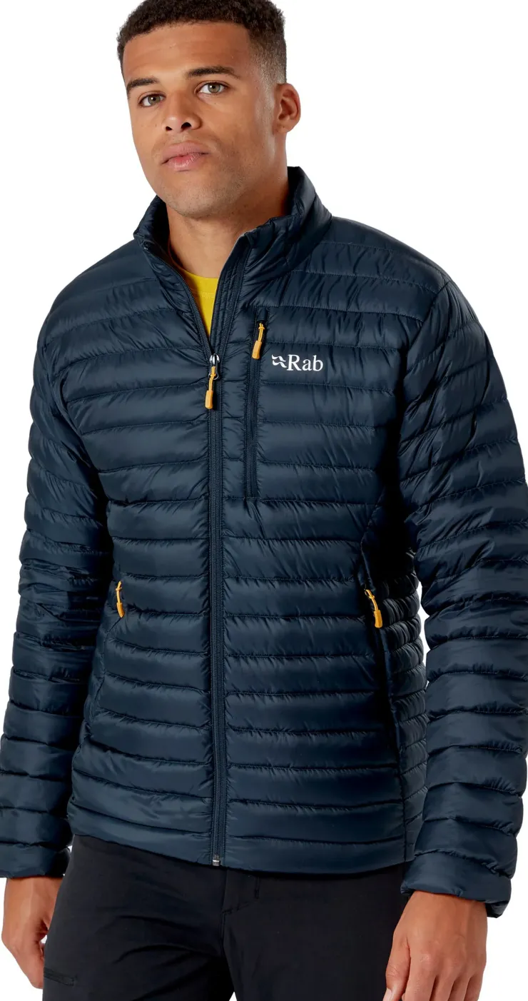 Insulated Jackets-Rab Mens Microlight Jacket - Beluga