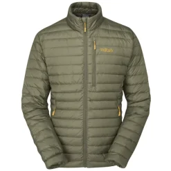 Insulated Jackets-Rab Mens Microlight Jacket - Light Khaki
