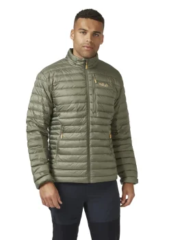 Insulated Jackets-Rab Mens Microlight Jacket - Light Khaki