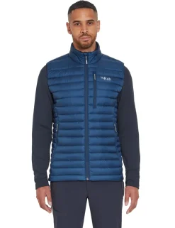 Vests & Gilets-Rab Mens Microlight Vest - Tempest Blue