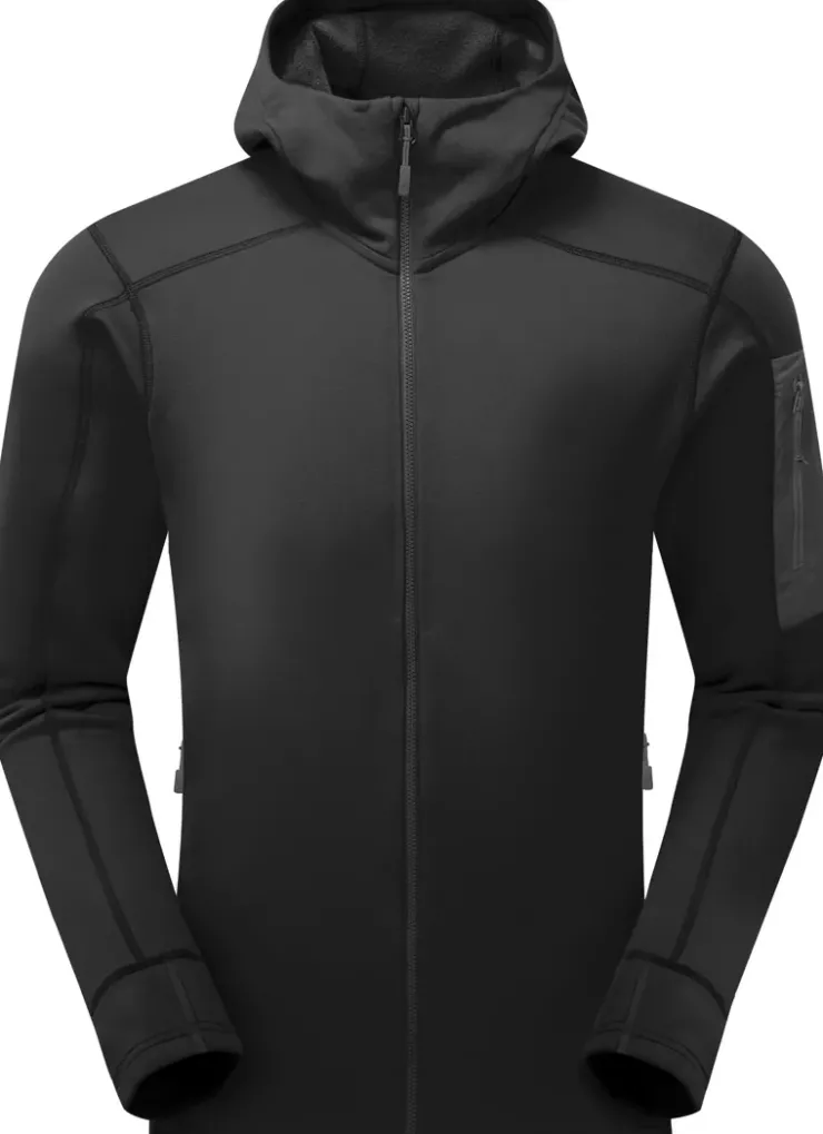 Fleece & Mid Layer-Rab Mens Modulus Hoody - Black
