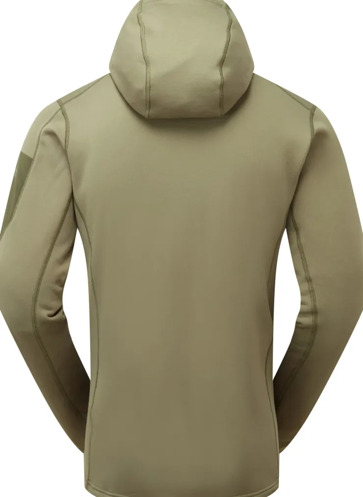 Fleece & Mid Layer-Rab Mens Modulus Hoody - Light Khaki