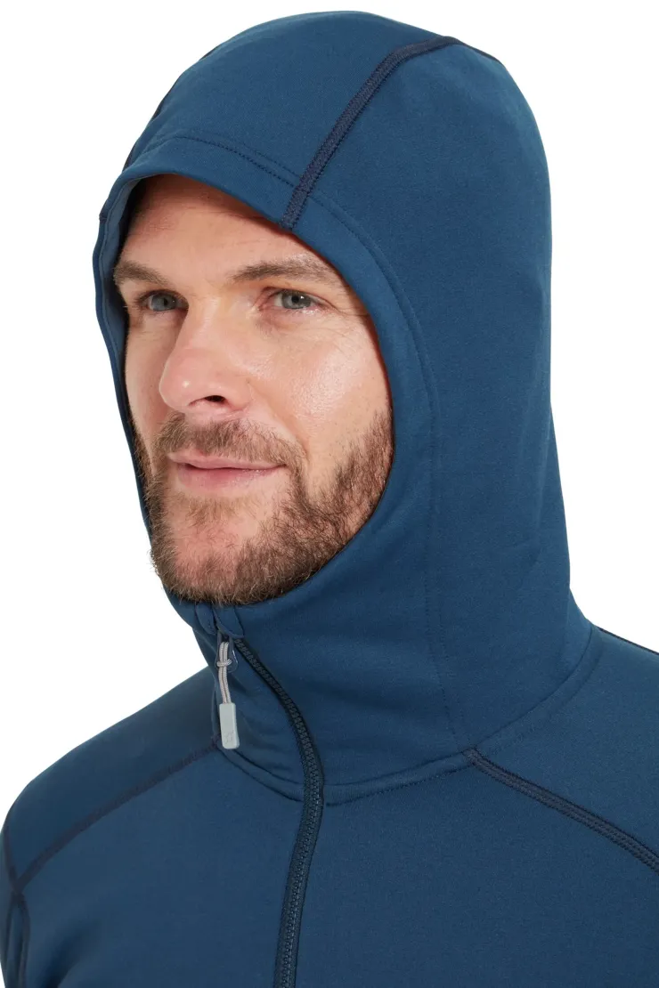 Fleece & Mid Layer-Rab Mens Modulus Hoody - Tempest Blue