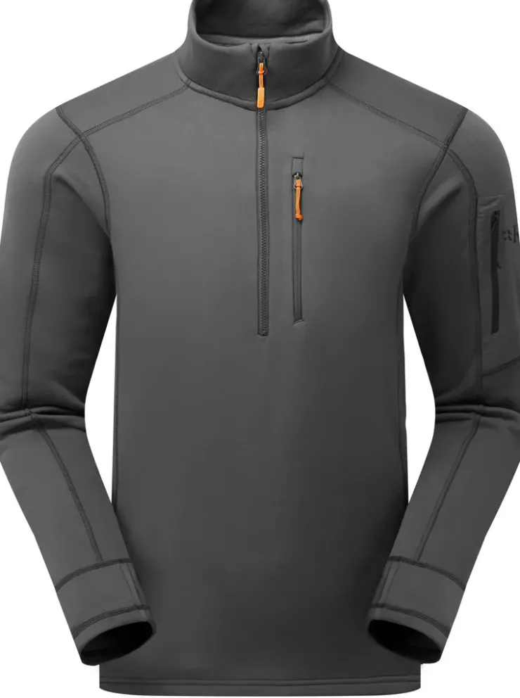 Fleece & Mid Layer-Rab Mens Modulus Pull-On - Graphene