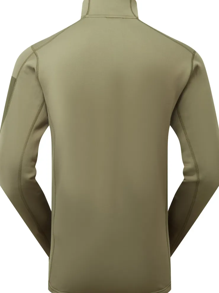 Fleece & Mid Layer-Rab Mens Modulus Pull-On - Light Khaki