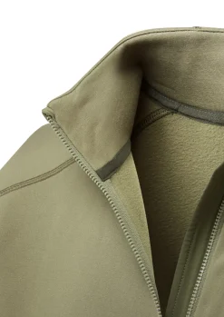 Fleece & Mid Layer-Rab Mens Modulus Pull-On - Light Khaki