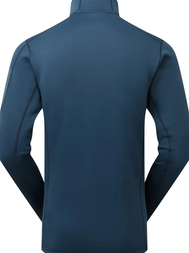 Fleece & Mid Layer-Rab Mens Modulus Pull-On - Tempest Blue