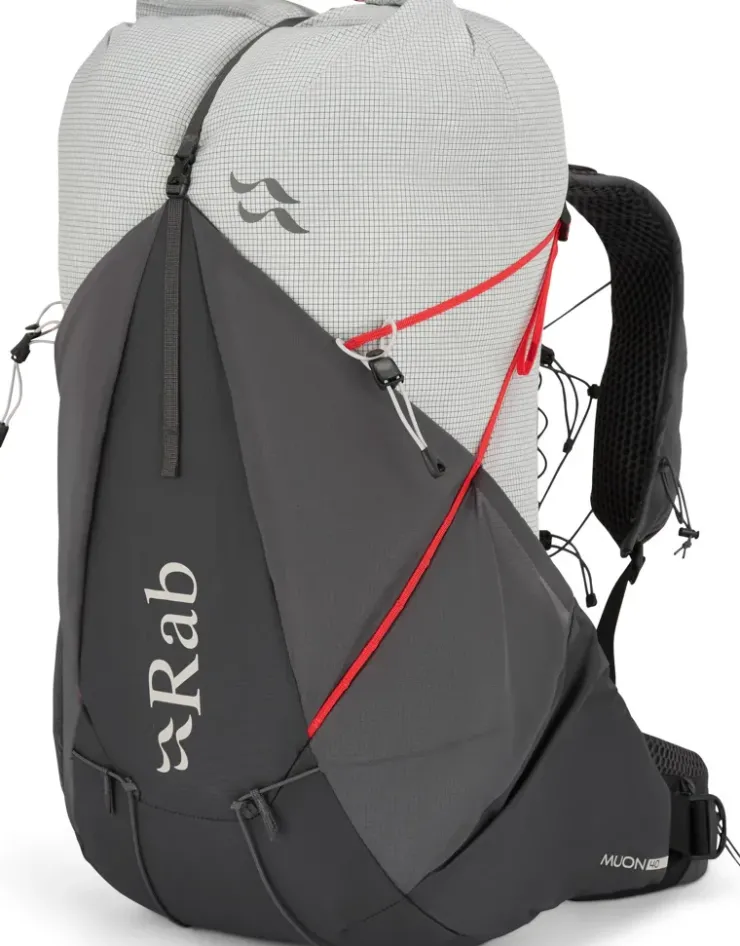 Fast & Light Rucksacks And Vests-Rab Mens Muon 40 Rucksack - Pewter-Graphene