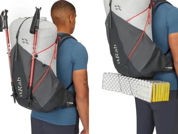 Fast & Light Rucksacks And Vests-Rab Mens Muon 40 Rucksack - Pewter-Graphene