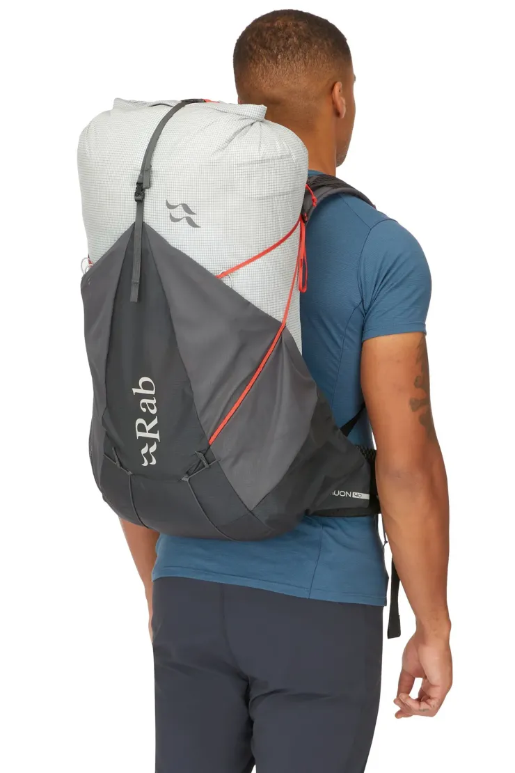 Fast & Light Rucksacks And Vests-Rab Mens Muon 40 Rucksack - Pewter-Graphene