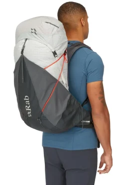 Fast & Light Rucksacks And Vests-Rab Mens Muon 50 Rucksack - Pewter-Graphene