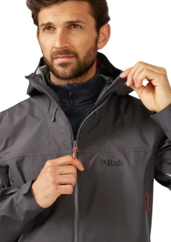 Waterproof Jackets-Rab Mens Namche GTX Jacket - Graphene