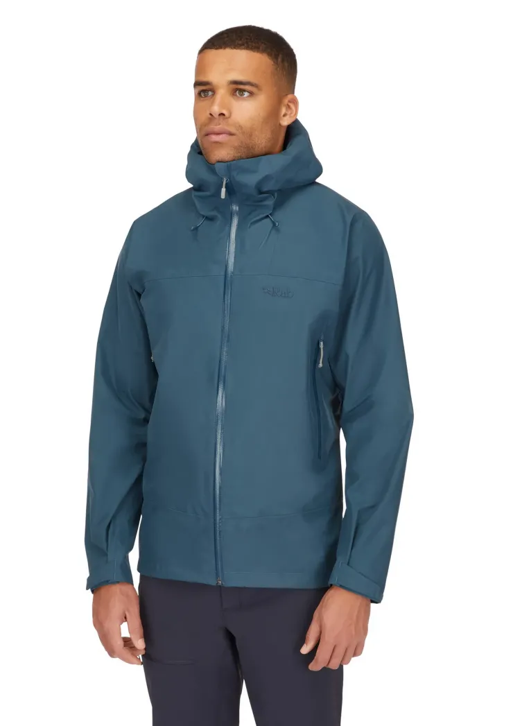 Waterproof Jackets-Rab Mens Namche GTX Jacket - Orion Blue