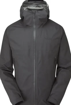 Waterproof Jackets-Rab Mens Namche Paclite Jacket - Graphene