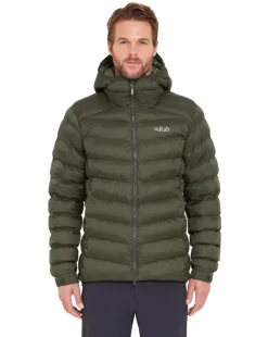 Insulated Jackets-Rab Mens Nebula Pro Jacket - Army