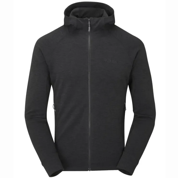 Fleece & Mid Layer-Rab Mens Nexus Hoody - Black