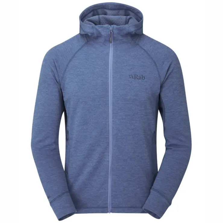 Fleece & Mid Layer-Rab Mens Nexus Hoody - Denim