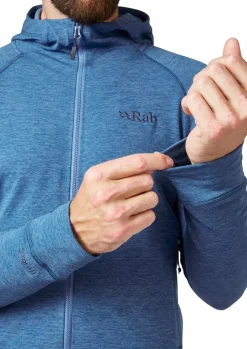 Fleece & Mid Layer-Rab Mens Nexus Hoody - Denim